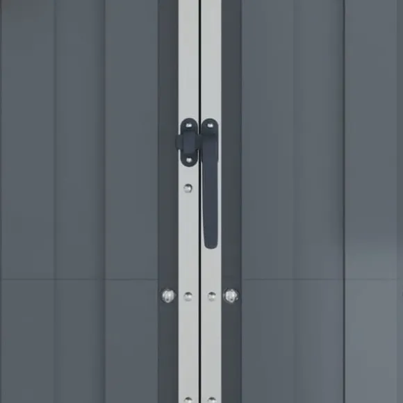 Skure & Redskabsskure - Living haveskur 116x45x175 cm galvaniseret stål grå