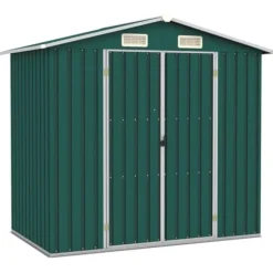 Skure & Redskabsskure - Living haveskur 205x129x183 cm galvaniseret stål grøn