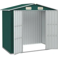 Skure & Redskabsskure - Living haveskur 205x129x183 cm galvaniseret stål grøn