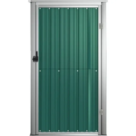 Skure & Redskabsskure - Living redskabsskur til haven 88x89x161 cm galvaniseret stål grøn