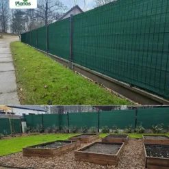 Skyggenet 1,5x50m 110 g/m2 + 50 klemmer grønne
