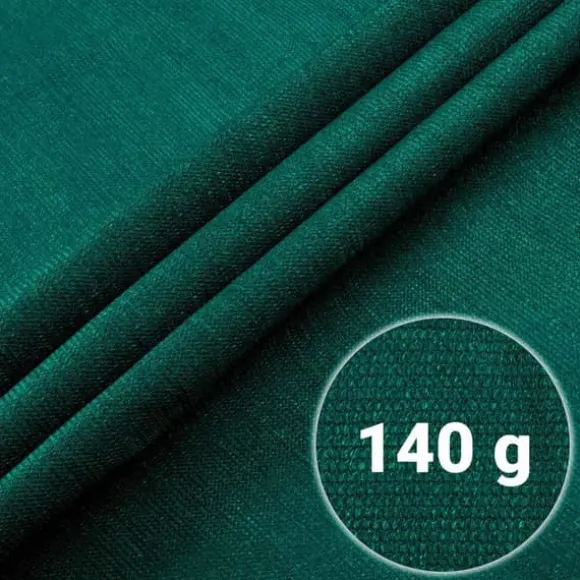 Skyggenet 1,5x25m 140g/m2 + 50 klemmer grønne