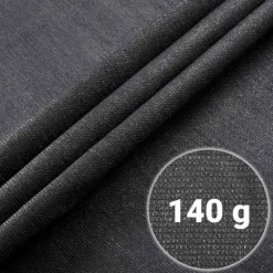 Skyggenet 1,5x50m 140g/m2 + 50 klemmer grå