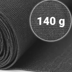 Skyggenet 1,5x50m 140g/m2 + 50 klemmer grå