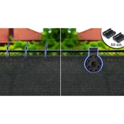 Skyggenet 1,2x25m 140g/m2 + 50 klemmer grå