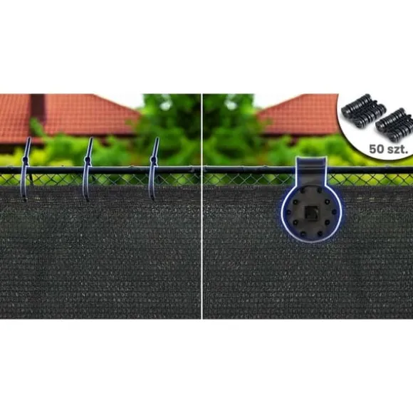 Skyggenet 1,2x25m 140g/m2 + 50 klemmer grå