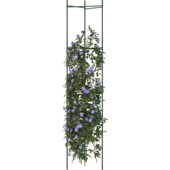 Slidstærkt espalier til tomater - Justerbart 2 stk. | Stål & PP | Højde: 154 cm