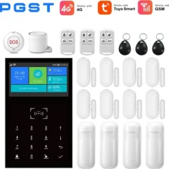 Smart Home Alarm System, App Kontrol, 99 Zone Support,EU stik, 4G-E