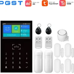 Smart Home Alarm System, App Kontrol, 99 Zone Support,EU stik, 4G-C