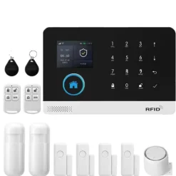 Smart Home Alarm System, Trådløs Forbindelse, Kompatibel med Smart Life,EU stik, C-2G