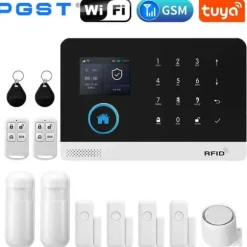 Smart Home Alarm System, Trådløs Forbindelse, Kompatibel med Smart Life,EU stik, C-2G
