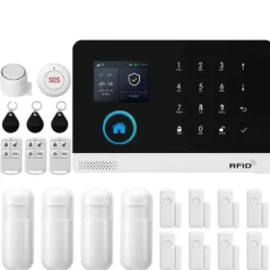 Smart Home Alarm System, Trådløs Kontrol, Multi-Sensor Understøttelse,4G-E-EU