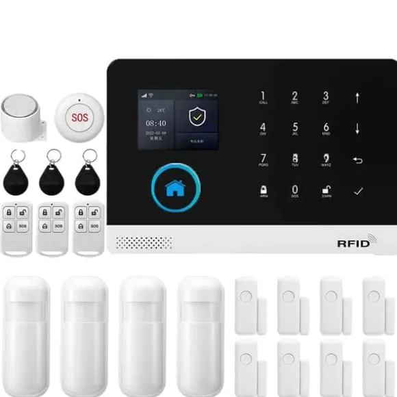 Smart Home Alarm System, Trådløs Kontrol, Multi-Sensor Understøttelse,4G-E-EU