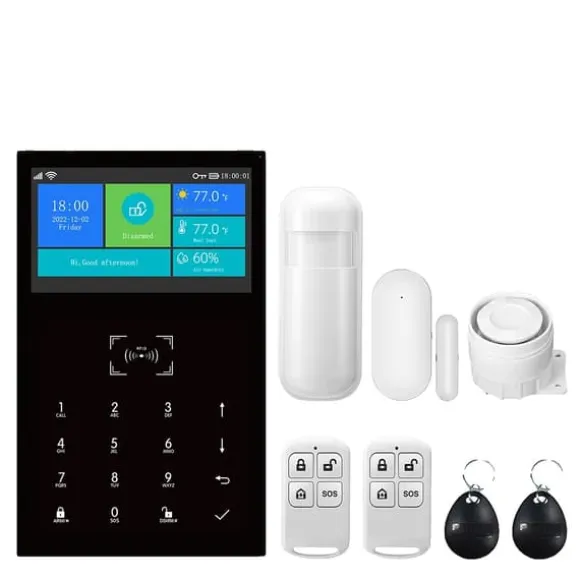 Smart Home Alarm System, Trådløs Kontrol, Multi-Zone Dækning,A-2G, EU stik