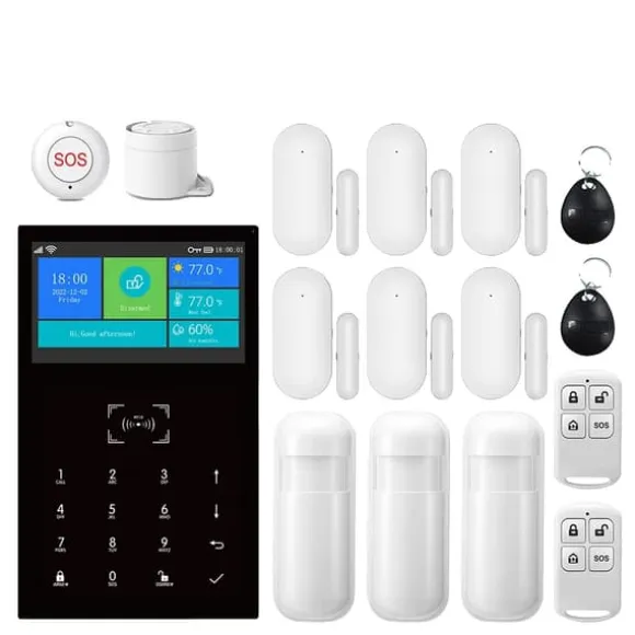 Smart Home Alarm System, Trådløs Kontrol, Multi-Zone Dækning,D-2G, EU stik