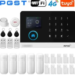 Smart Home Alarm System, Trådløs Kontrol, Multi-Sensor Understøttelse,4G-F-EU