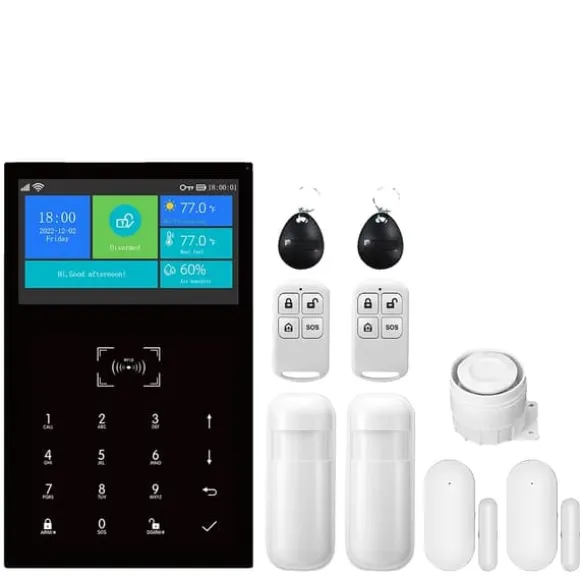 Smart Home Alarm System, Trådløs Kontrol, Multi-Zone Dækning,EU stik, B-2G