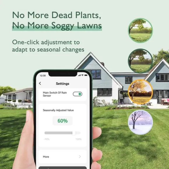 Smart Sprinkler Controller, 8-Zone Kontrol, Wi-Fi Forbindelse,EU STIK