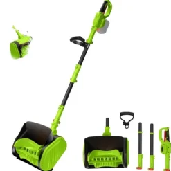 Sneblæser, 30 cm ryddevej, 8 m kastafstand,Ingen batteri, EU, Elektrisk