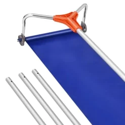 Sneskraber til Tag - Teleskopisk Tagsneskraber - 1,25–5,24 m Justerbar - 27 cm Aluminiumsblad - Hjul og Glideskinne - Til Sne, Blade og Affald
