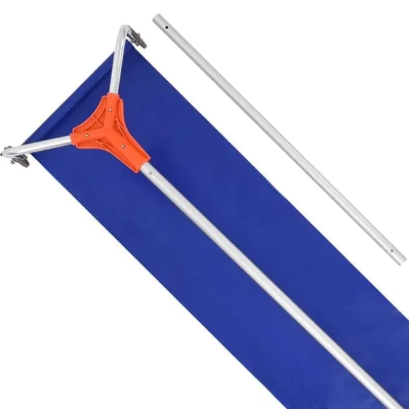 Sneskraber til Tag - Teleskopisk Tagsneskraber - 1,25–5,24 m Justerbar - 27 cm Aluminiumsblad - Hjul og Glideskinne - Til Sne, Blade og Affald