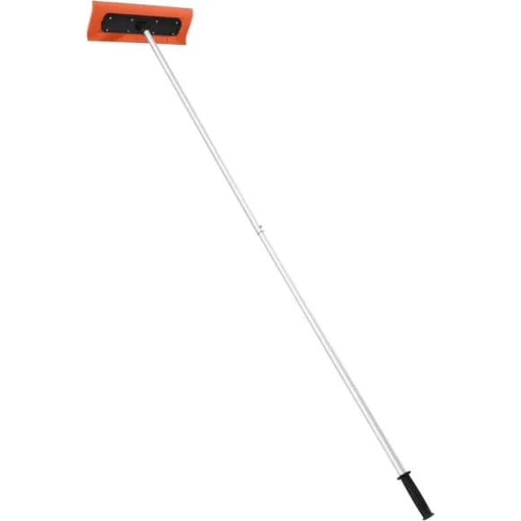 Snetagsrive - Tagskraber - Skumblad 45 cm - Teleskopskaft 2,25–5,62 m - Skridsikkert håndtag - Letvægts design - Til sne, blade og affald