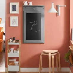 SoBuy Vægbord Træfoldebord 50x75x76cm - Grå Barbord med tavle FWT20-HG