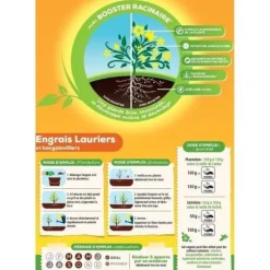 SOLABIOL SOLAURY15 100% økologisk laurbær- og bougainvilleagødning | Langtidsvirkende, 1,5 kg