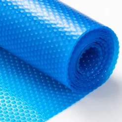 Solafdække til pool 975x487 cm blå, 16 mil, PE materiale
