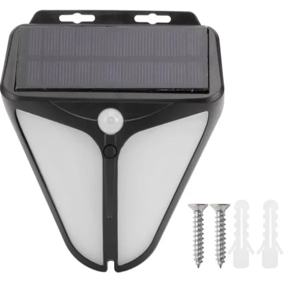 Solar Alarm Lampe Vandtæt Menneskekrops Induktionslys til Udendørs Have Gård Lagerhegn