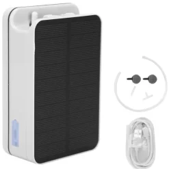Solar Dampumpe Bærbar 2200mAh Stor Kapacitet Batteri Overopladningsbeskyttelse Luftpumpe