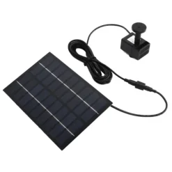 Solar dampumpesæt med anti-tilstopningsnet - nem montering, 9V 1,8W, til udsmykning af havepool