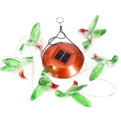 Solar Farve Skiftende Vindklokke LED Lys Fugletype Hjem Havedekoration Farverig