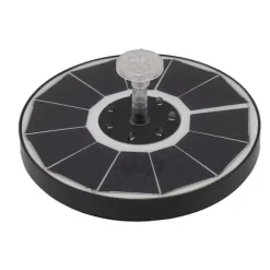 Solar Fountain Light med 8 dyser 3,5W 900mAh Farverig Kraftfuld Solar Fuglebadefontæner til Fuglebad Have Gennemsigtigt mundstykke