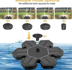 Solar fountain Solar powered Fountain vand springvand / Vandpumpe / Pumpe