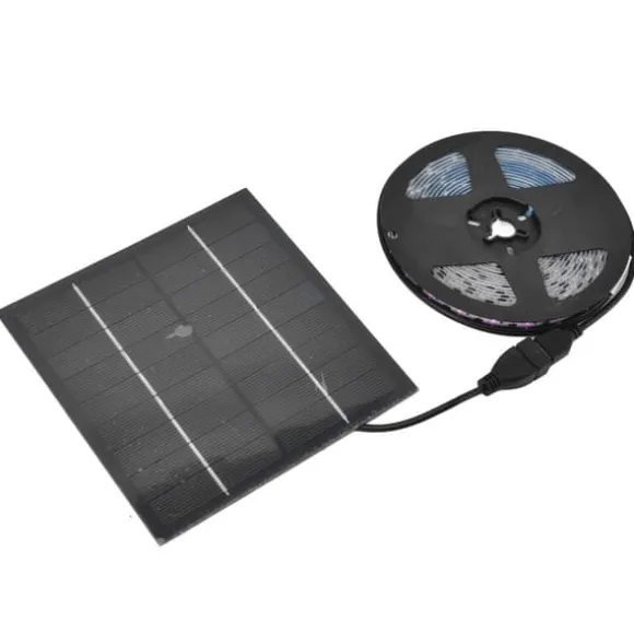 Solar Plant Grow Light Strip Miljövänlig 5W LED Högt ljusflöde Främja tillväxt Solar LED Grow Light Strips 3 Meter / 3,3yd