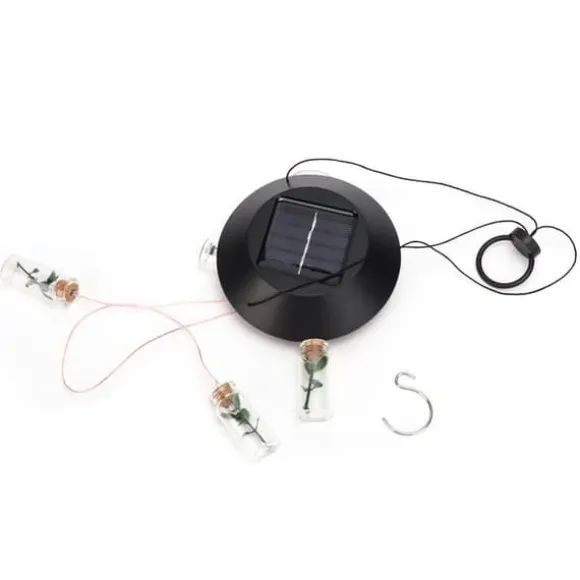 Solar Power LED Farverig Vindklokke Lampe Ønskeflaske Vindklokke Dekoration til Have