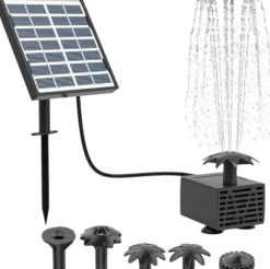 Solar springvand vandfontæne, havedekoration, vandfontæne soldrevet-nem installation
