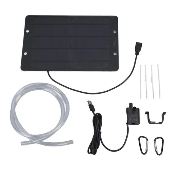 Solar vand springvand pumpe sæt 6V 10W USB sol vand springvand vandpumpe til fuglebad have baggård pool