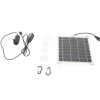 Solar vandpumpesæt med 10W dobbeltsidet monokrystallinsk silicium solpanel - 5V 3W lavstøjspumpe