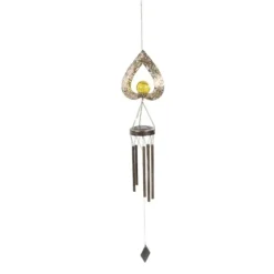 Solar Wind Chime Lys dekorativ udendørs terrasselampe jern kunst gave