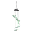 Solar Wind Chimes Ljuskänslig design Vattentät Automatisk drift Grön trollslända Form Färgskiftande ljus