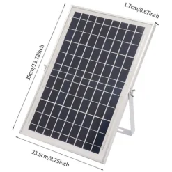 Solardrevet springvandspumpe, solenergidrevet, høj gennemstrømning,sort