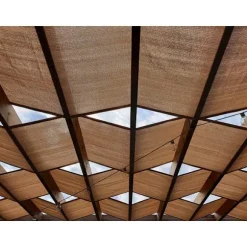 Solbeskyttelsesliste til pavillon HDPE 0,4x5 Grå