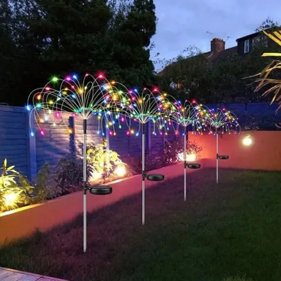 Solcellehavelampe DANDELION 120 LED HIT GARDEN RGB 2x JUL