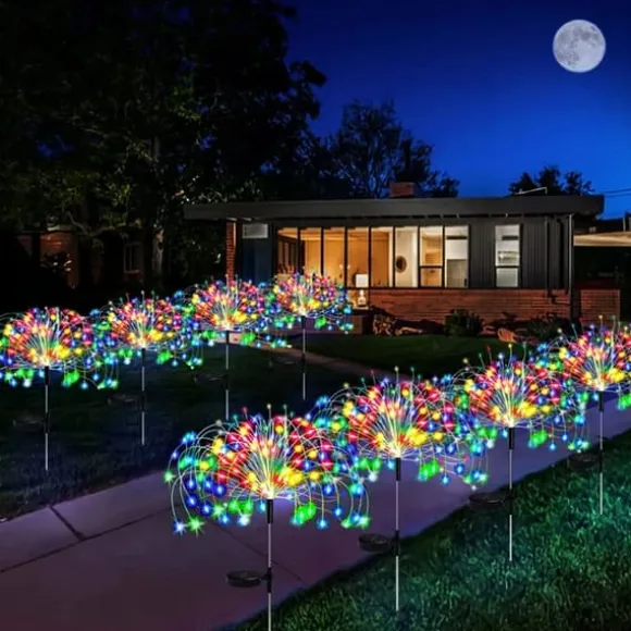 Solcellehavelampe DANDELION 120 LED HIT GARDEN RGB 2x JUL