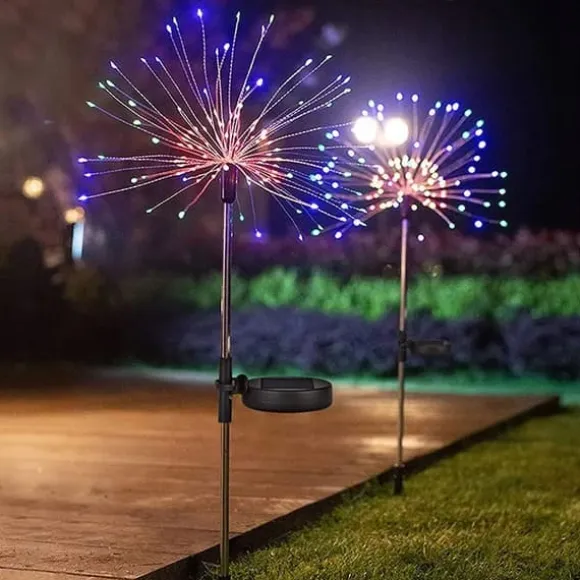 Solcellehavelampe DANDELION 120 LED HIT GARDEN RGB 2x JUL