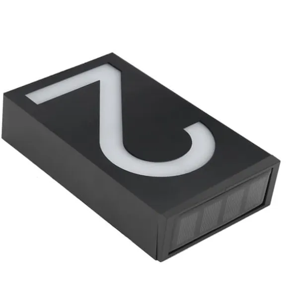 Soldrevet LED-adresseskilt til udendørs brug (nummer 2)