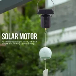 Soldrevet Miljøvenlig Motor Vindklokke Ornament Hængende Roterende Motor
