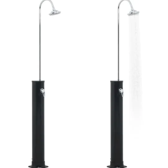 Soldrevet udendørs bruser - Solbruser 20L | Farve: Sort | Størrelse: 214 cm